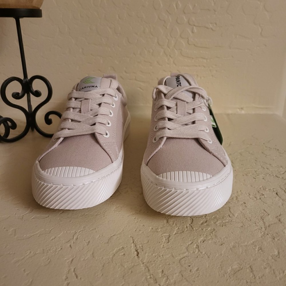 Cariuma x Pantone Sneakers OCA Low Top Beige Canvas Casual UNISEX Sz 6.5 NWT - Picture 6 of 10